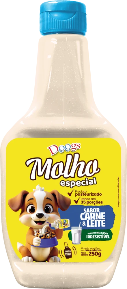 Molho especial sabor Carne & leite Doogs, 250 g